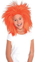 Amscan Faux Crazy Costume Unisex Wig, One size, Orange