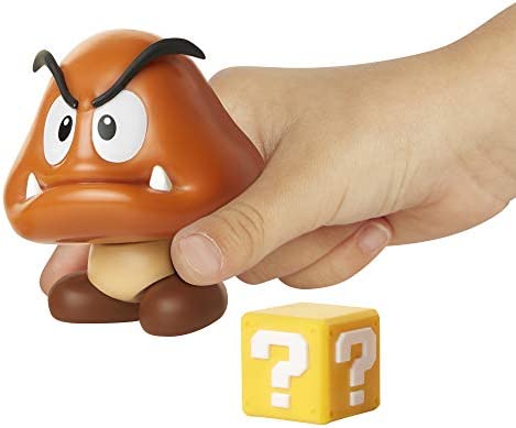 SUPER MARIO Nintendo 3.1" Goomba with Question Block