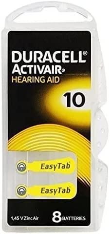 Duracell Activair Hearing Aid Batteries: Size 10 (80 Batteries)