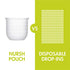 Boon, NURSH Reusable Silicone Replacement Pouch, Air-Free Feeding, Birth and up, 4 Ounce (Pack of 3)