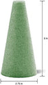 FloraCraft FloraF?M 2 Piece Cone 2.75 Inch x 6 Inch Green