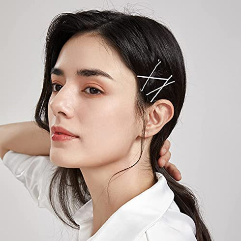 Dofash 60Pcs Metal 5Cm/2In wavy Bobby Pins Hair Clips Grips For Hair Decoration?Silver?