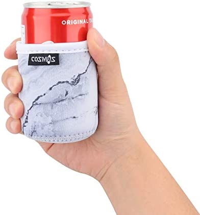 CM Soft Neoprene 7.5 Fl Oz Mini Can Sleeves Insulators Can Cooler Sleek Can Covers for Energy Drink & Beer Cans (7.5 OZ)