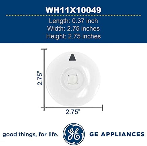 GE WH11X10049 Genuine OEM Timer Knob Plate (White) for GE Washing Machines
