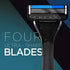 Dorco Pace 4 Pro - Four Blade Razor Shaving System - 10 Cartridges + 1 Handle