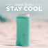 BrüMate Hopsulator Slim Can Cooler Insulated for 12oz Slim Cans | Skinny Can Coozie Insulated Stainless Steel Drink Holder for Hard Seltzer, Beer, Soda, and Energy Drinks (Glitter Aqua)
