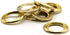 Ram-Pro 1/2" Brass Grommets Eyelets with Washers Kit, Solid Metal Antique Style Eyelet Repair Replacement Pack, Sets of 25