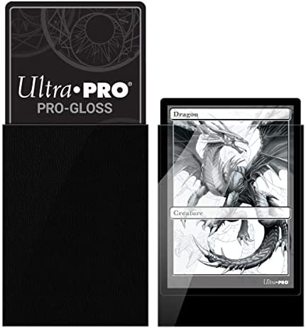 Ultra Pro Deck Protector Sleeves for Standard Size Cards | Black | 100-Count