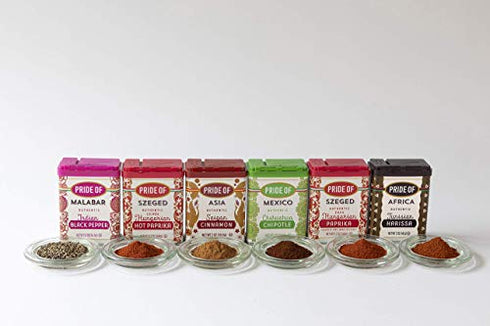 Pride Of Szeged Hungarian Hot Paprika, Authentic Hungarian Sourced, Single Ingredient Premium Spice | Gluten Free | Kosher | Non-GMO | 1.7 oz. Tin, 1-Count