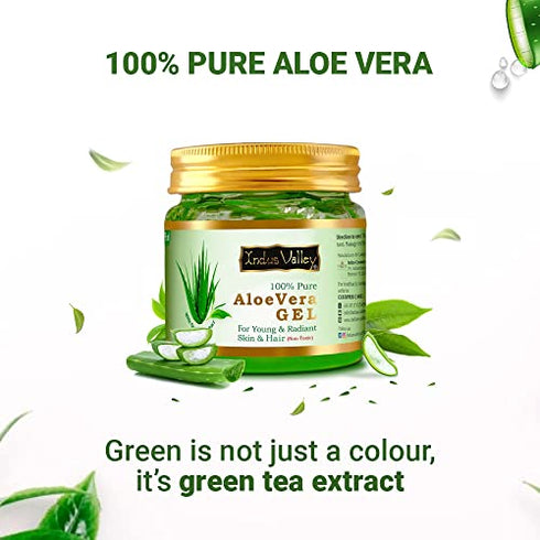 INDUS VALLEY Non-Toxic Aloe Vera Gel for Acne, Scars, Glowing & Radiant Skin Treatment-175ml