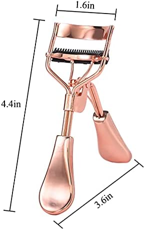 Uranian Beauty Eyelash Curler Comb Eyelash Curlers with 2 Silicone Refill Pads Premium Lash Curler Makeup Tool for Women and Girls