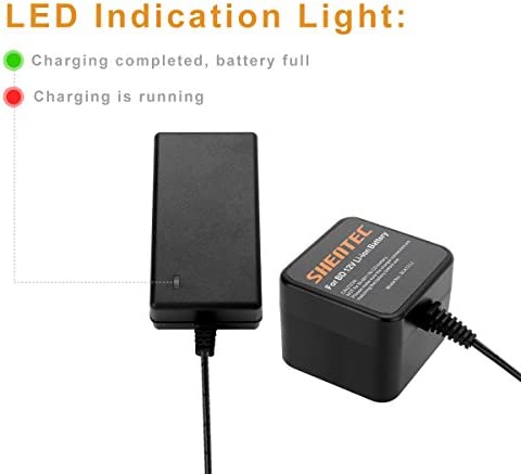 Shentec 12V Li-ion Battery Charger Compatible with Black and Decker 12V BL1110 BL1310 BL1510 LB12 LBX12 LBXR12 Pod Style Battery (Not Compatible with Firestorm Battery and PS130 Battery Ni-MH/Ni-CD)