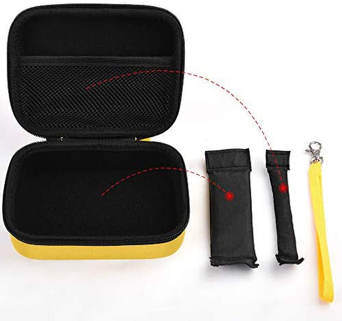 GWCASE Card Holder Compatible with PM TCG Booster Packs. Organizer Storage Collection Case for Football Baseball Cards. Deck Box for 400+ Game Cards with Removable Dividers (Yellow)