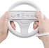 Steering Wheel for Wii Controller, 2 pcs White Racing Wheel Compatible with Mario Kart, GEEKLIN Game Controller wheel for Nintendo Wii Remote Game-White
