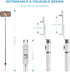 ACEHE Selfie Stick for iPhone Wireless Bluetooth Tripod Selfie Stick with LED Light Detachable Remote 360 Rotation Compatible with iPhone 13/13 Pro/12/11/XR/X/Pro Max/Mini, Android Smartphone -White
