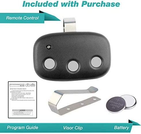 2 Garage Door Remote for Linear Megacode MCT-3 DNT00089 (3 Button)