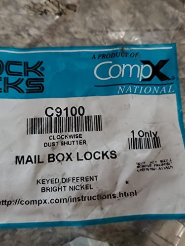 CompX USPS-L-1172C National Mailbox Lock C9100 (Lock with 3-Keys)
