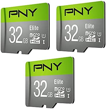 PNY 32GB Elite Class 10 U1 microSDHC Flash Memory Card 3-Pack - 100MB/s, Class 10, U1, Full HD, UHS-I, micro SD