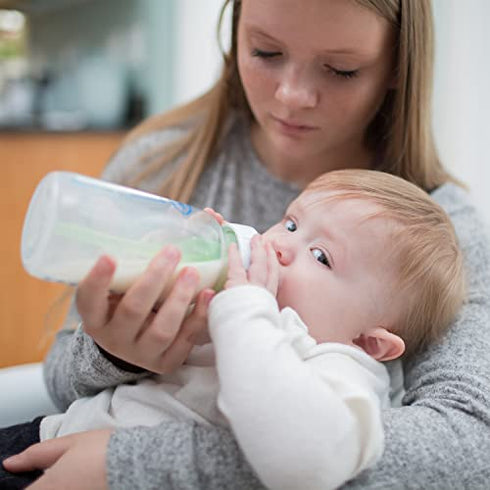 Dr. Brown’s Natural Flow® Level 2 Wide-Neck Baby Bottle Silicone Nipple, Medium Flow, 3m+, 100% Silicone Bottle Nipple, 6 Pack