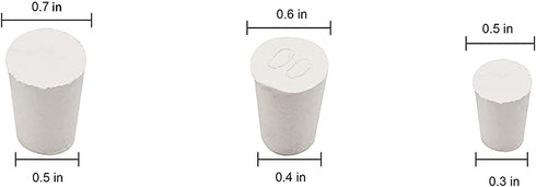 27PCS Rubber Stopper for Salt and Pepper Shakers, Ceramics Piggy Bank 3 Sizes Replacement Round Rubber Stoppers, Rubber Hole Plug, Rubber Insert Salt Pepper Shaker Jars Jugs Crafts Holes