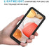 Lanhiem Samsung Galaxy A42 5G Case, IP68 Waterproof Dustproof Shockproof Case with Built-in Screen Protector, Full Body Sealed Underwater Protective Cover for Samsung A42 5G, Black/Clear