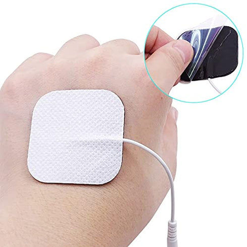 OUDYSCARE TENS Unit Replacement Pads - Compatible with AUVON TENS 7000 EMS Machine - 24Pcs 2"x2" Self-Adhesive Reusable Electrodes Pads for Lower Back , Arm , Leg and Pain Relief