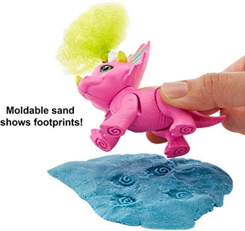 Cave Club Dino Baby Crystals, Surprise Pet with Accessories and Slime or Moldable Sand, Collectible Animal Unboxing Toy for 4 Year Olds and Up