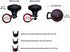 Fouring BL Adjustable Steering Wheel Knob Spinner - Universal Non-Slip Fit, ABS & Silicone Matte Finish Suicide Knob with Metal Ball Bearing & Easy Installation-Suitable for Cars, Trucks etc