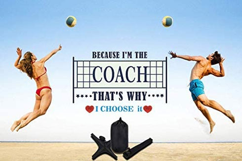 Chanmeen 220-620cm Volleyball Training Equipment, Ball Training Equipment, Football and Basketball with Adjustable Elastic Cord Band for Adult Kids Solo Practice Spiking, Setting, Hitting, Kicking