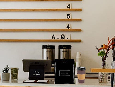 Purple Q Crafts Die Cut Plastic Shopping Bags with Thank You Logo 9" x 12" Boutique Bags with Handles 50 Pack for Merchandise, Gifts, Trade Shows and More