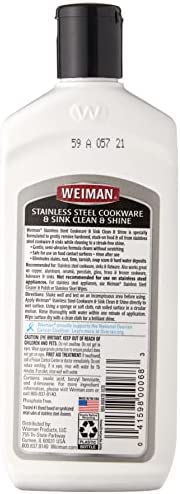 Weiman Stainless Steel Sink and Pots & Pans Cleaner and Polish