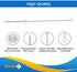 Temede Straw Cleaner Brush, 12 Inch Long Pipe Tube Cleaners, Straw Brushes for Cleaning Stainless Steel Drink Straws, Scrub Brush for Washing Metal Glass Silicone Straw Sippy Cup Small Bottle, 10pcs