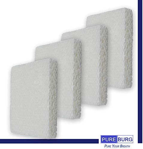 PUREBURG HFT600 Replacement Humidifier Wick Filters Compatible with Honeywell HFT600 Fits HEV615 and HEV620 Series Top Fill Tower humidifier,Filter T, 4-Pack