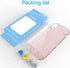 HEYSTOP Switch Lite Pink Cover Case for Girls, Glitter Bling TPU Protective Case with HD Tempered Glass Screen Protector and Thumb Grips with Shock-Absorption/Anti-Scratch Design - Glitter Bling