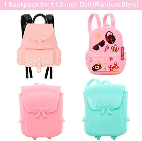 5.3 Inch Chelsea Doll Clothes and School Playset 3 Dresses 3 Outfits 2 Shoes and 19 Pcs Study Supplies Accessories for Chelsea Doll