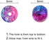 Lot 150pcs Glass Crackle Beads - LONGWIN 10 Color 8mm Crystal Handcrafted Round Beads with Plastic Container Jewelry Making Supply