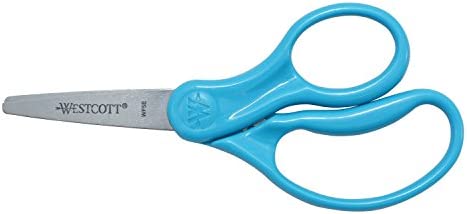 Westcott Scissors For Kids, 5’’ Pointed Safety Scissors, Assorted, 6 Pack (16455)