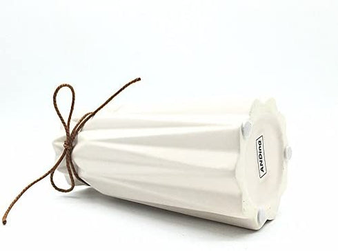 Anding White Ceramic Vase - Elegant Origami Art Design- Ideal Gift for Friends and Family, Wedding, Desktop Center Vase, A Perfect Home Decor Vase (LY096)