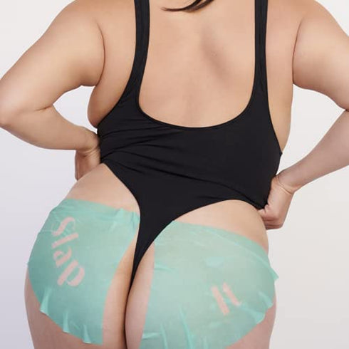 BAWDY Slap It - Caffeine Beauty Butt Mask - Retexturizing + Detoxifying Mask for Your Behind - 2 Sheets, One for Each Cheek - Clean Beauty Mask for Your Butt (2 Sheets - Single Use)