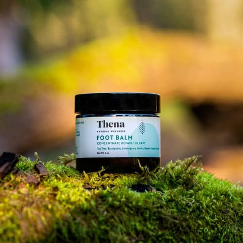 THENA Tree Oil Antifungal Cream Extra Strength Athletes Foot Balm Repair Dry Skin Cracked Feet & Heel Itch Relief Toenail Fungus Treatment Callus Ringworm For Humans Best Natural Anti Fungal Foot Care