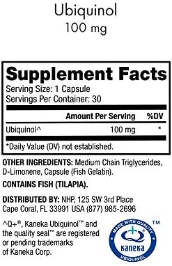 Dr. Mercola, Ubiquinol Dietary Supplement, 100 mg, 30 Servings (30 Capsules), Non GMO, Supports Overall Health and Wellness, Soy Free, Gluten Free