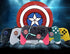 for PS5 PS4 PS3 Xbox 360 Xbox One Switch Pro Wii u Controller Silicone Thumb Grip Cap Joystick Thumbstick (Spider-Man)