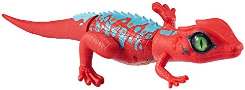 Robo Alive Lurking Lizard Series 2 Red Blue by ZURU Battery-Powered Robotic Interactive Electronic Reptile Toy That Moves (Red Blue)
