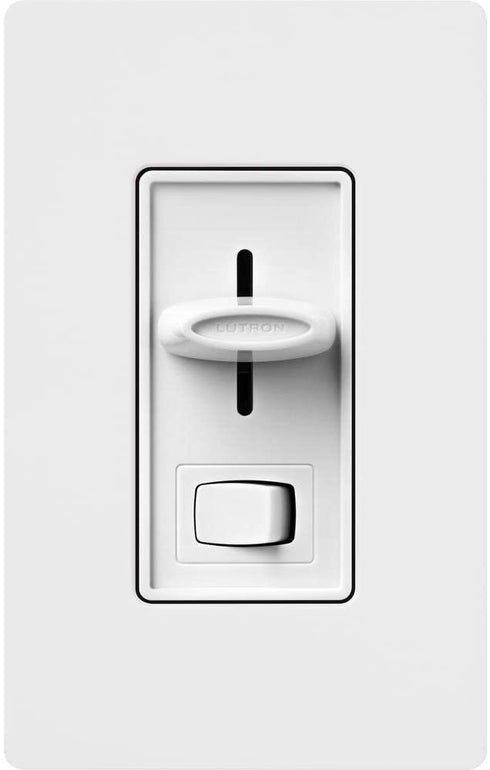 Lutron Skylark LED+ Dimmer Switch for Dimmable LED, Halogen and Incandescent Bulbs | Single-Pole or 3-Way | SCL-153P-WH | White