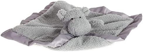 Apricot Lamb Stuffed Animals Hippo Security Blanket Infant Nursery Character Blanket Luxury Snuggler Plush Baby Lovey(Hippo, 13 Inches)