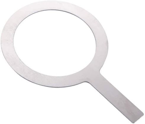 UPKOCH Stainless Steel Baking Cup Ring Milk Coffee Cup Rim Protective Cover with Handle For Tea Dessert Shop Cafe