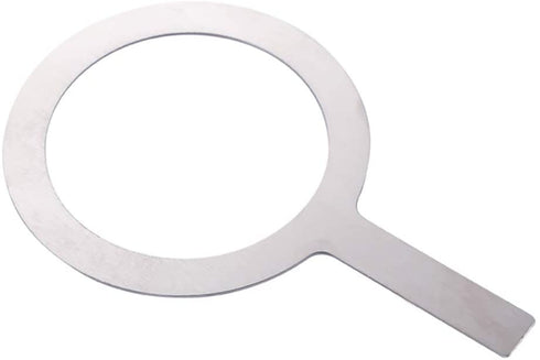 UPKOCH Stainless Steel Baking Cup Ring Milk Coffee Cup Rim Protective Cover with Handle For Tea Dessert Shop Cafe