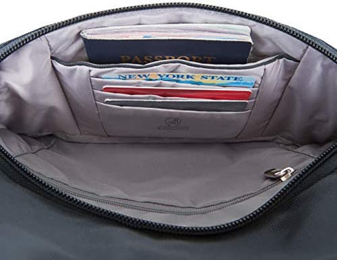 Travelon Anti-Theft Classic Essential Messenger Bag, Midnight, One Size