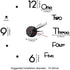 10-20 Inch DIY Wall Clock 3D Frameless Silent Non Ticking, Black Round Battery Operated Modern Wall Clocks for Living Room Bedroom Office Home and Kitchen