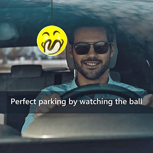 Double Garage Parking Aid Tennis Garage Ball Parking Ball Guide System Car Stop for Garage Parking Assist Ball Includes retracting Ball Sensor Assist Solution Garage Parking Indicator (6 Pieces)